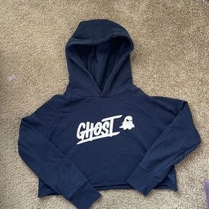 Ghost Cropped Hoodie